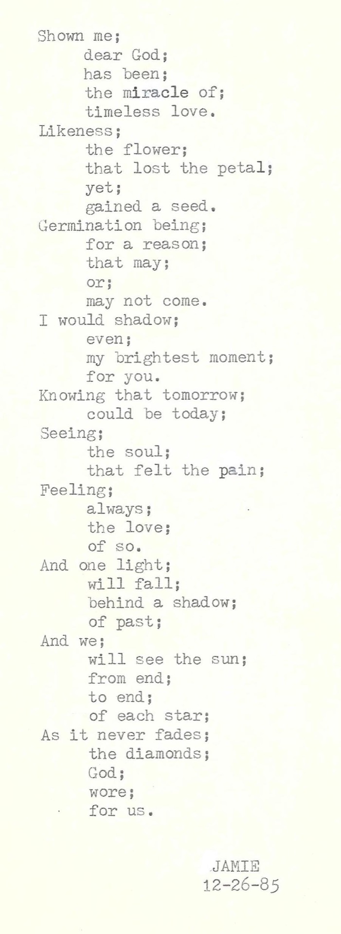 Original typed work.