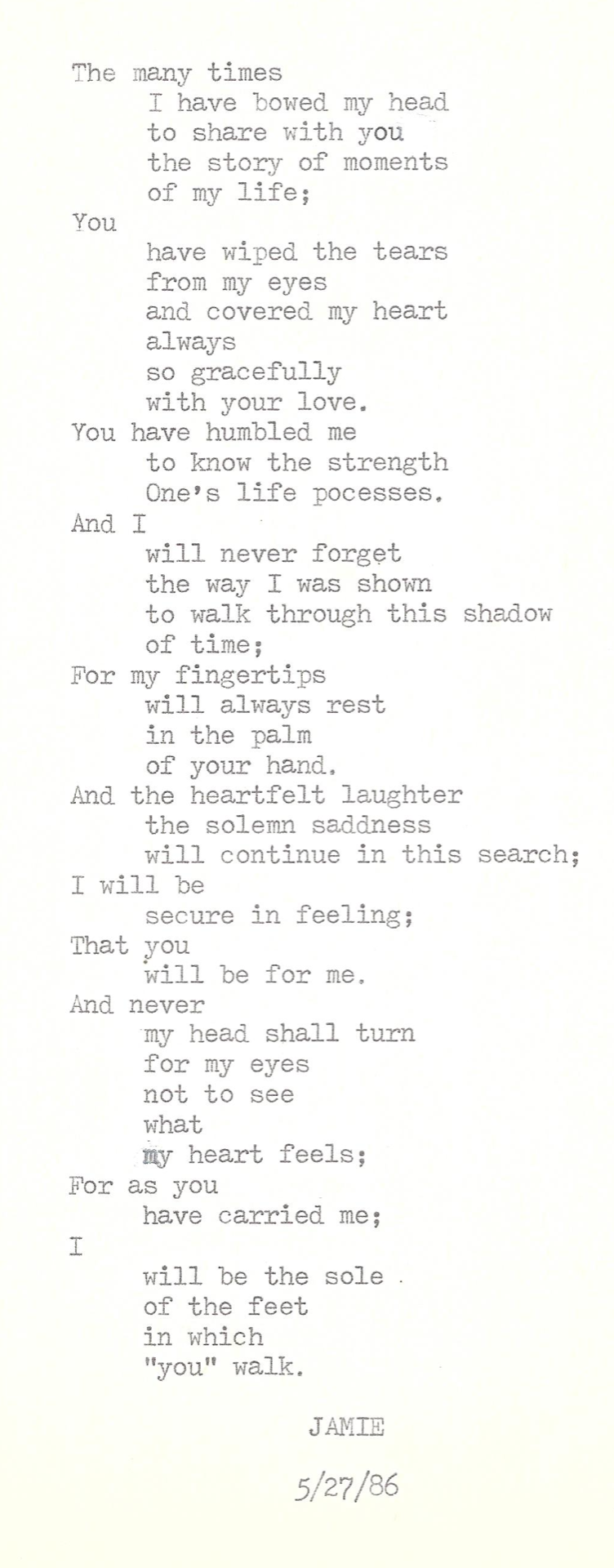 Original typed work.