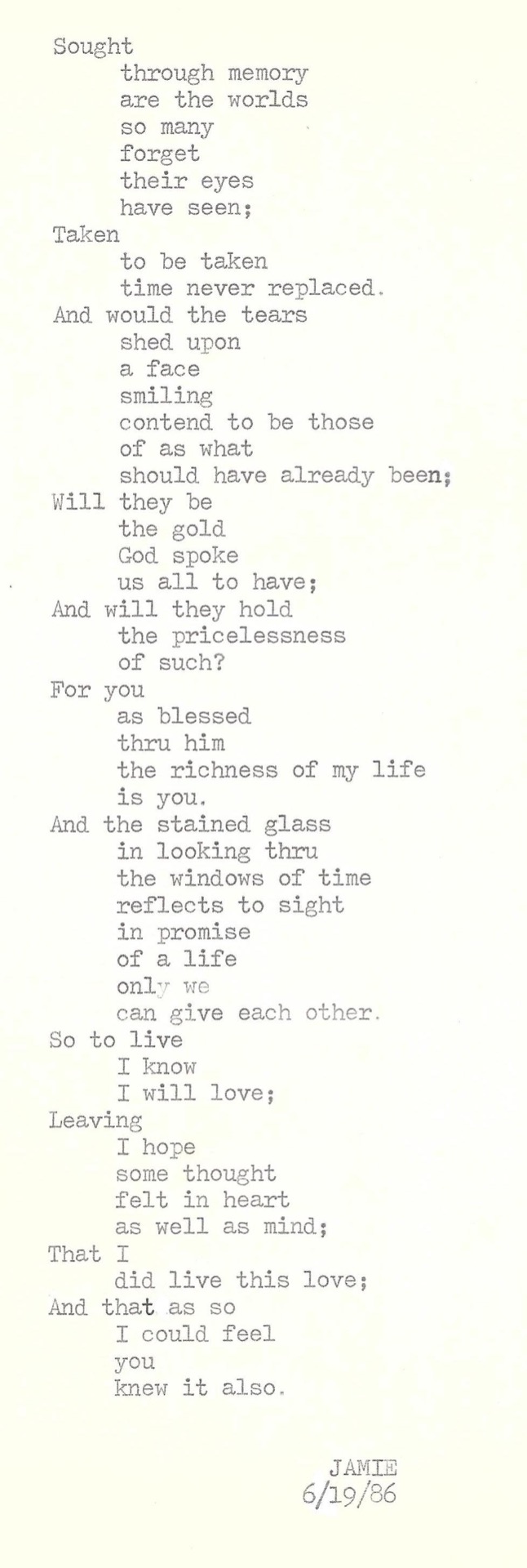 Original typed work.