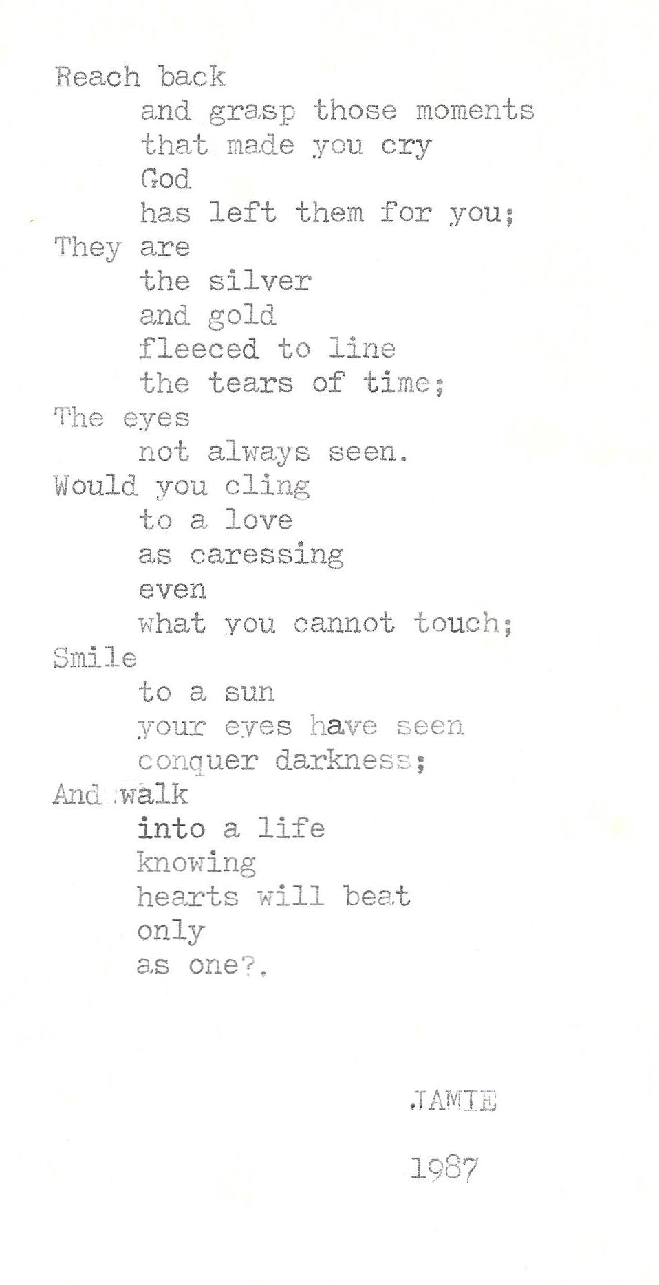 Original typed work.