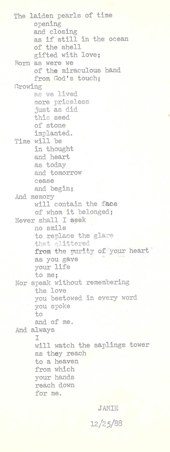 Original typed work.