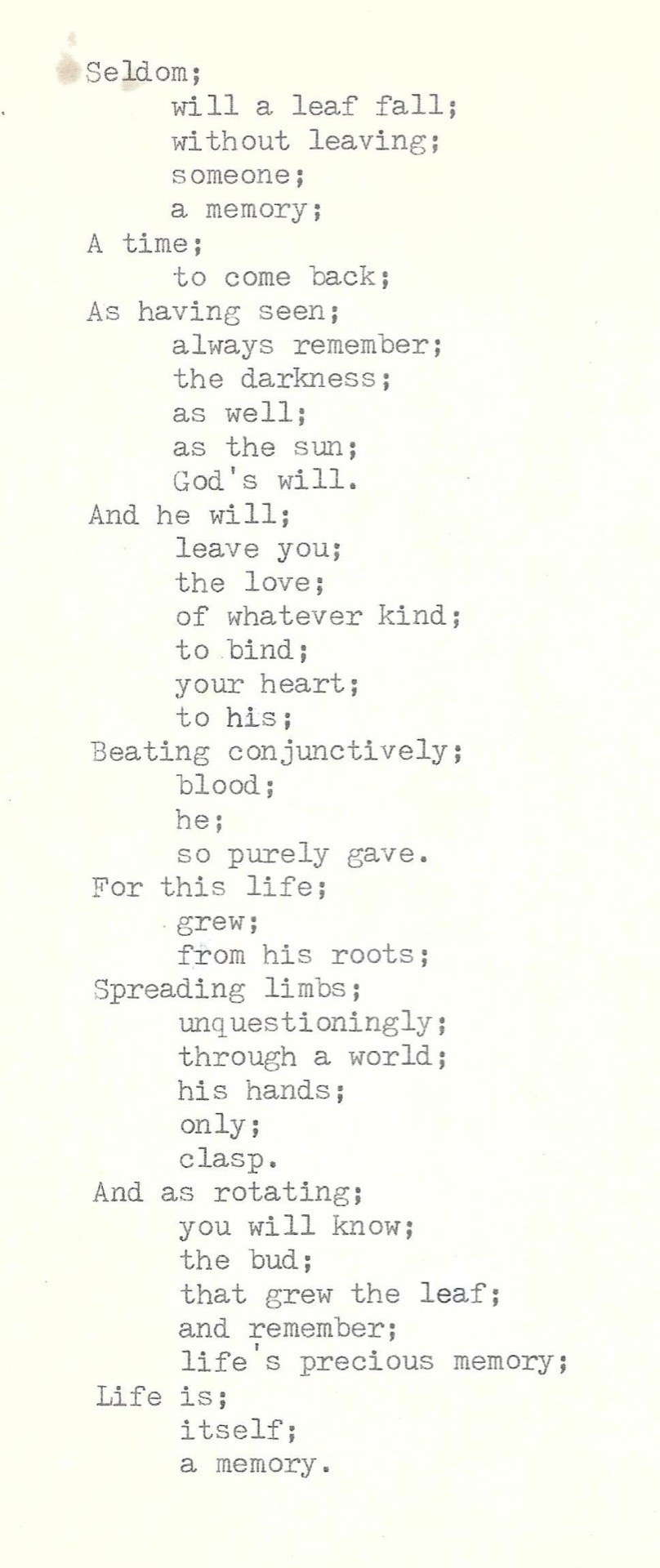 Original typed work.