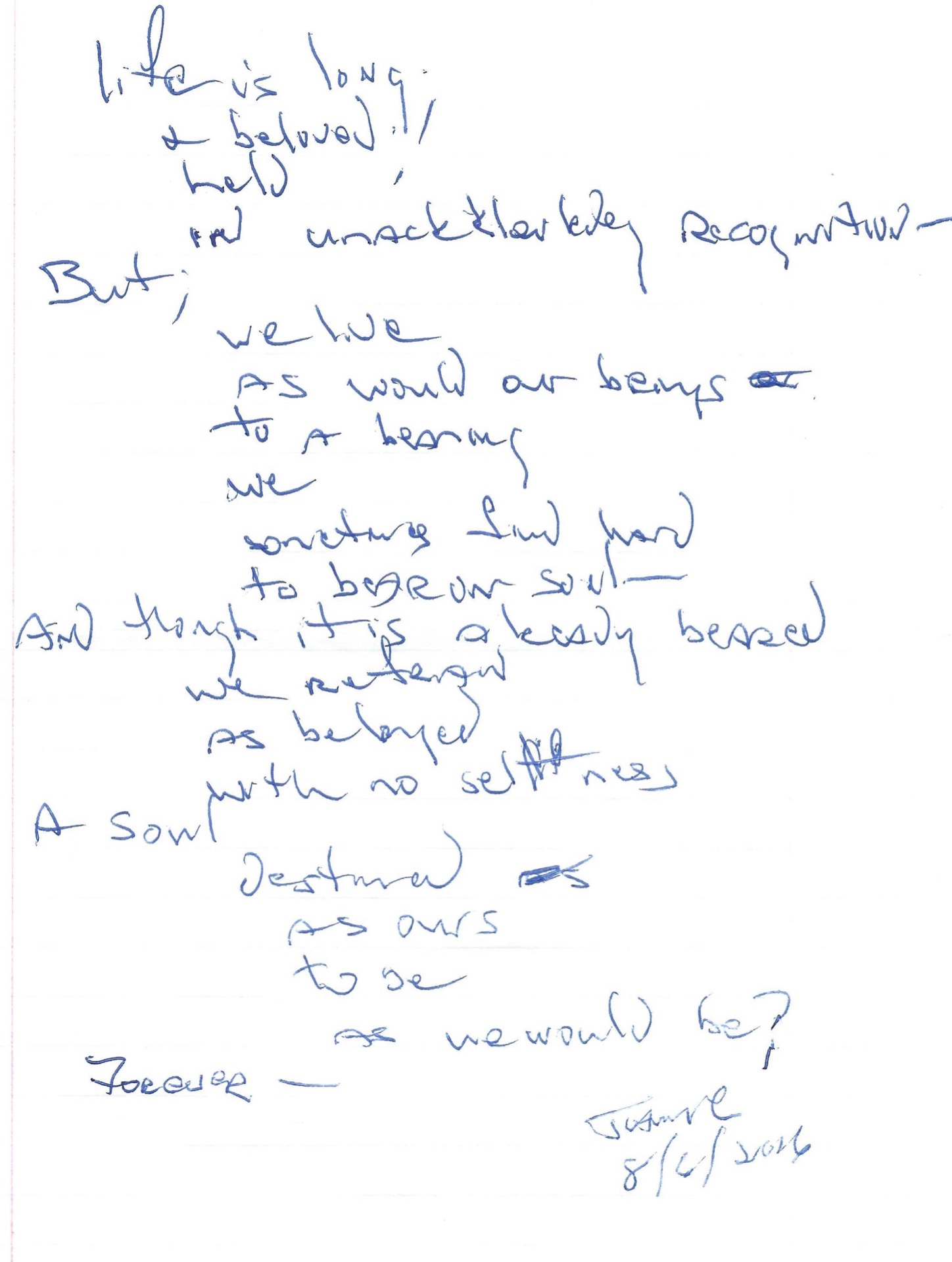 Original written work.